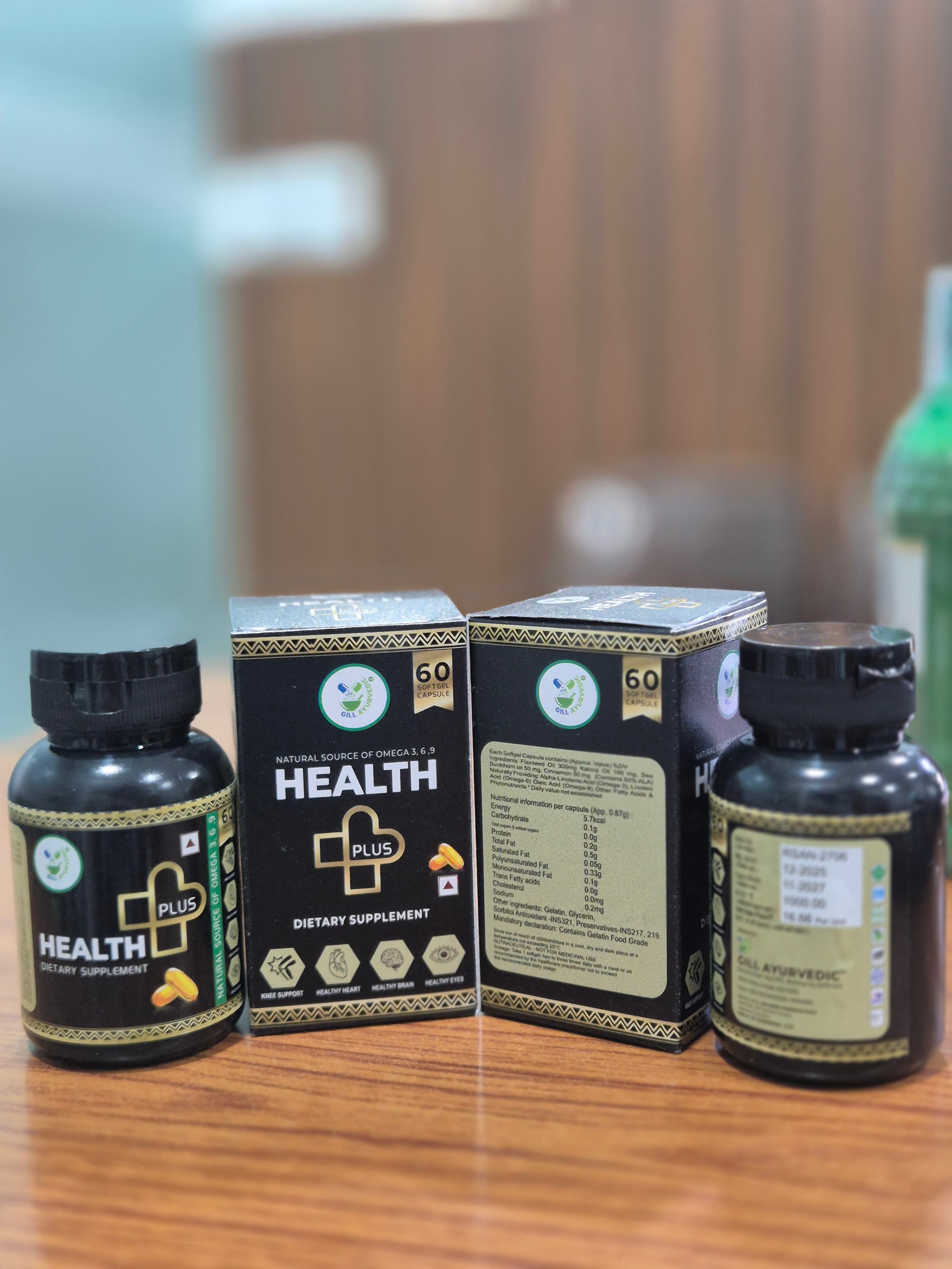 Health Plus Dietary Supplement (Omega 3, 6, 9)